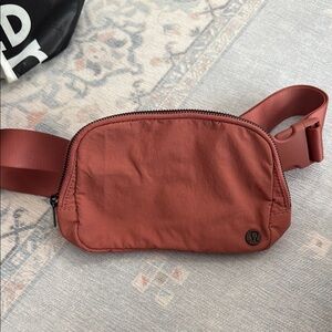 Lululemon Athletica Pinkish Tan Belt Bag with Adjustable Strap